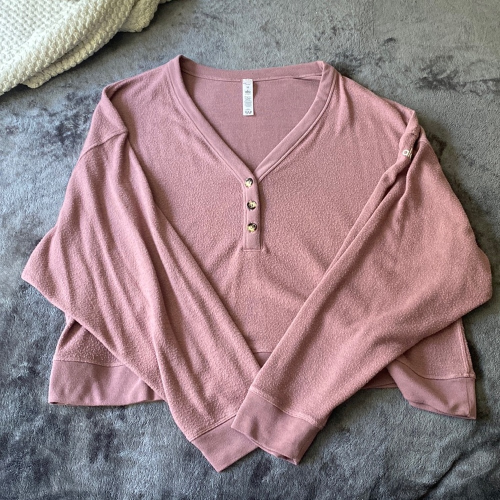 ALO Henley dolman sweater